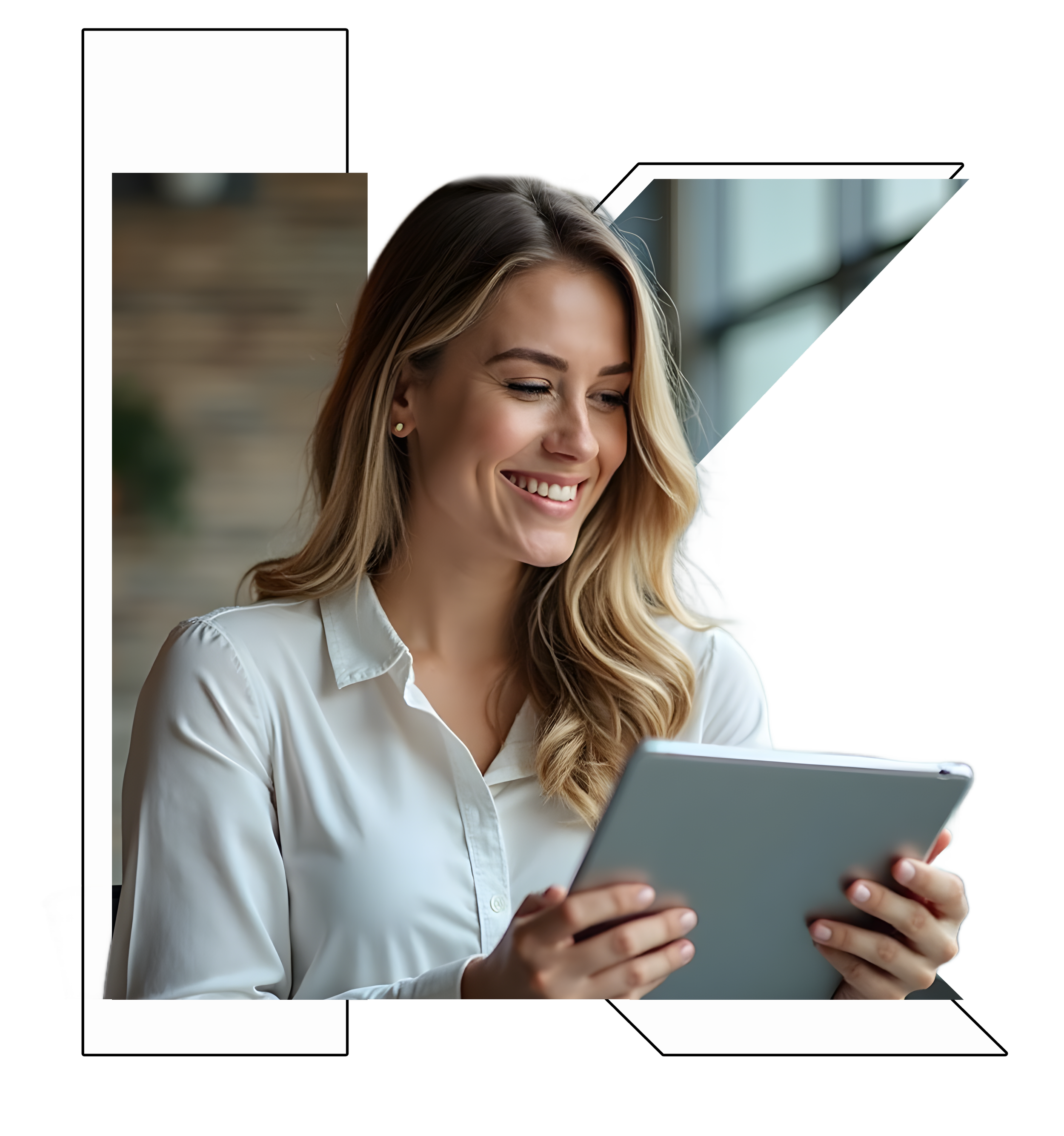 Business owner reviewing local SEO results