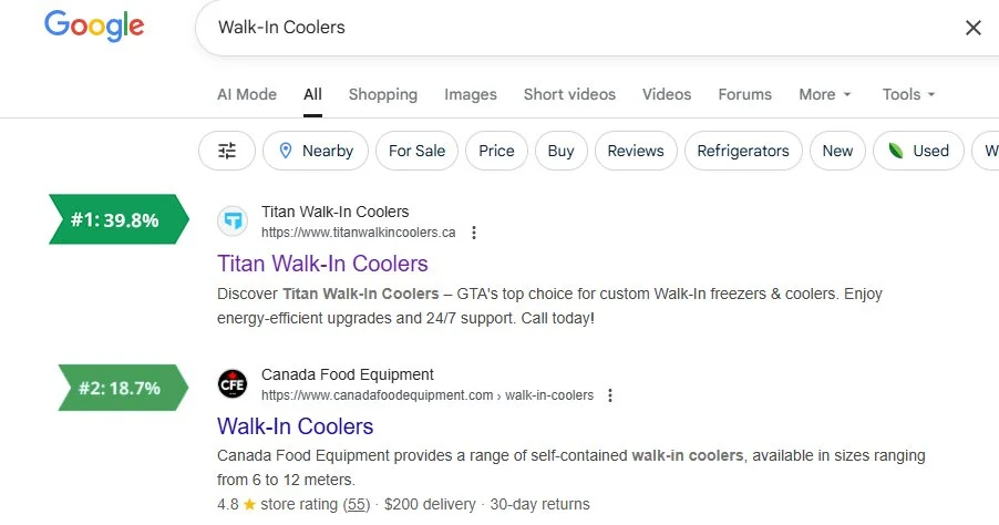 Walk in Coolers Ranking