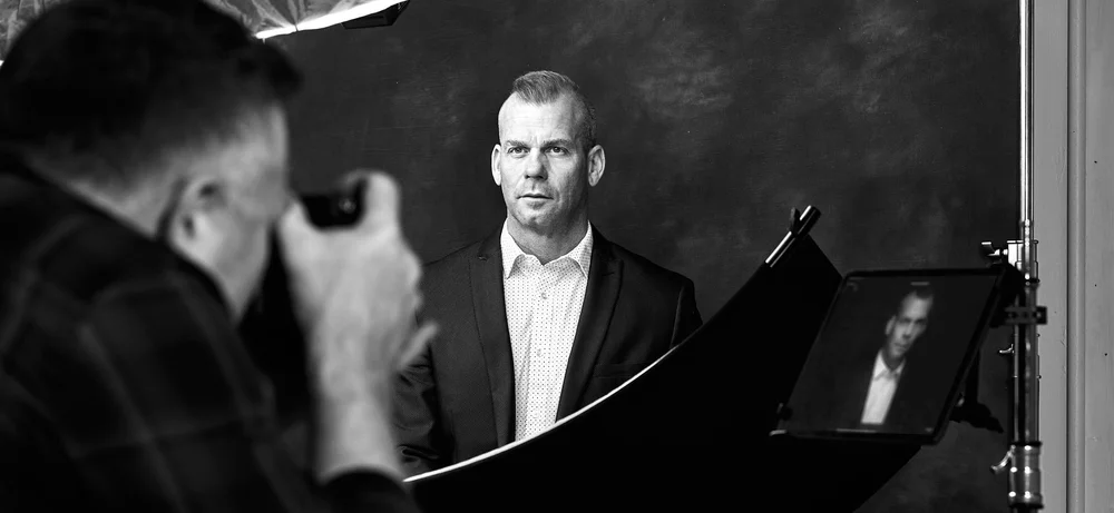 Booking process at ATX Headshots Cedar Park studio with Ryan Dunbar