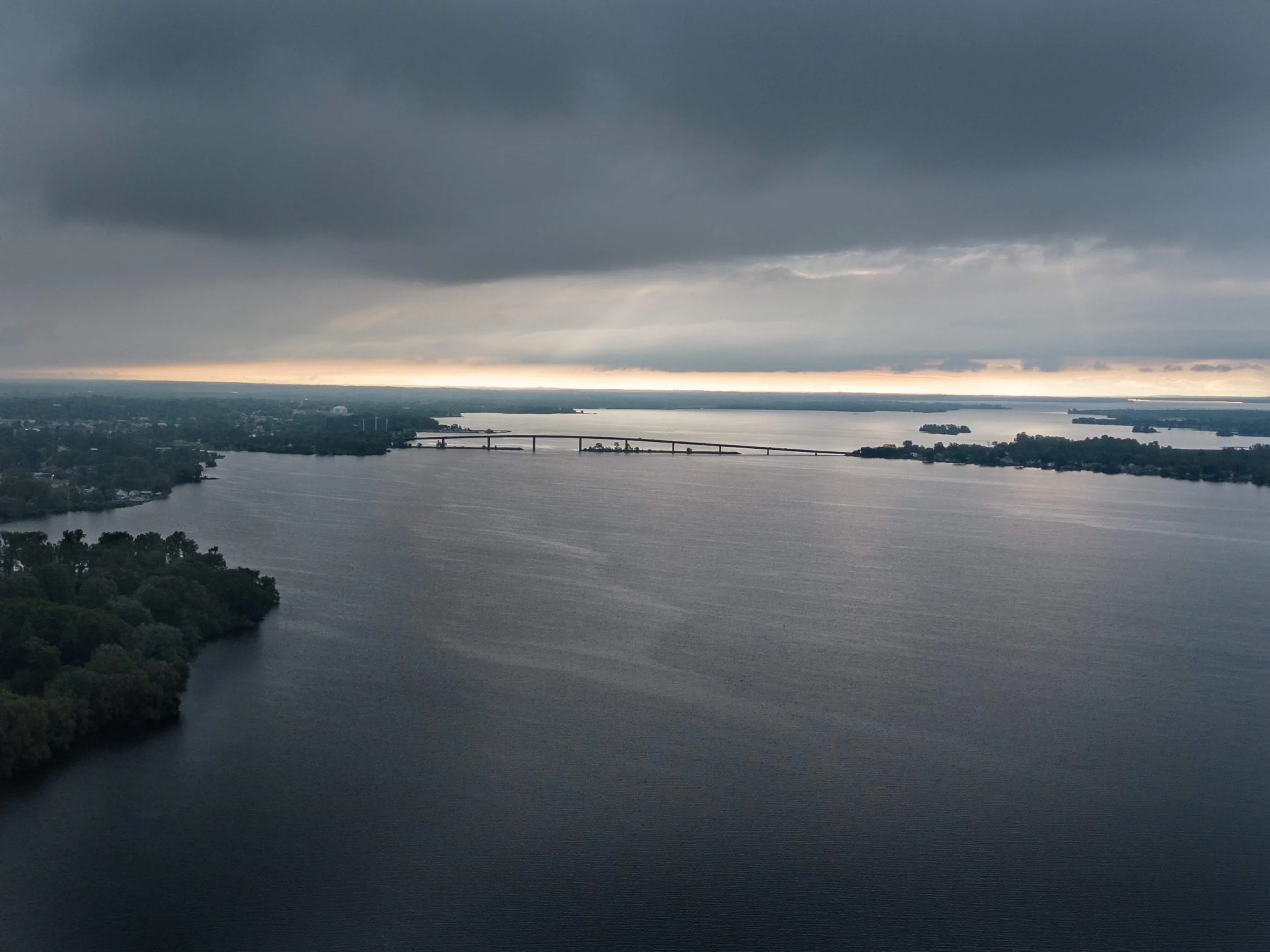 Belleville commercial photographer — aerial drone image of industrial assets captured by David LeClair Visuals.