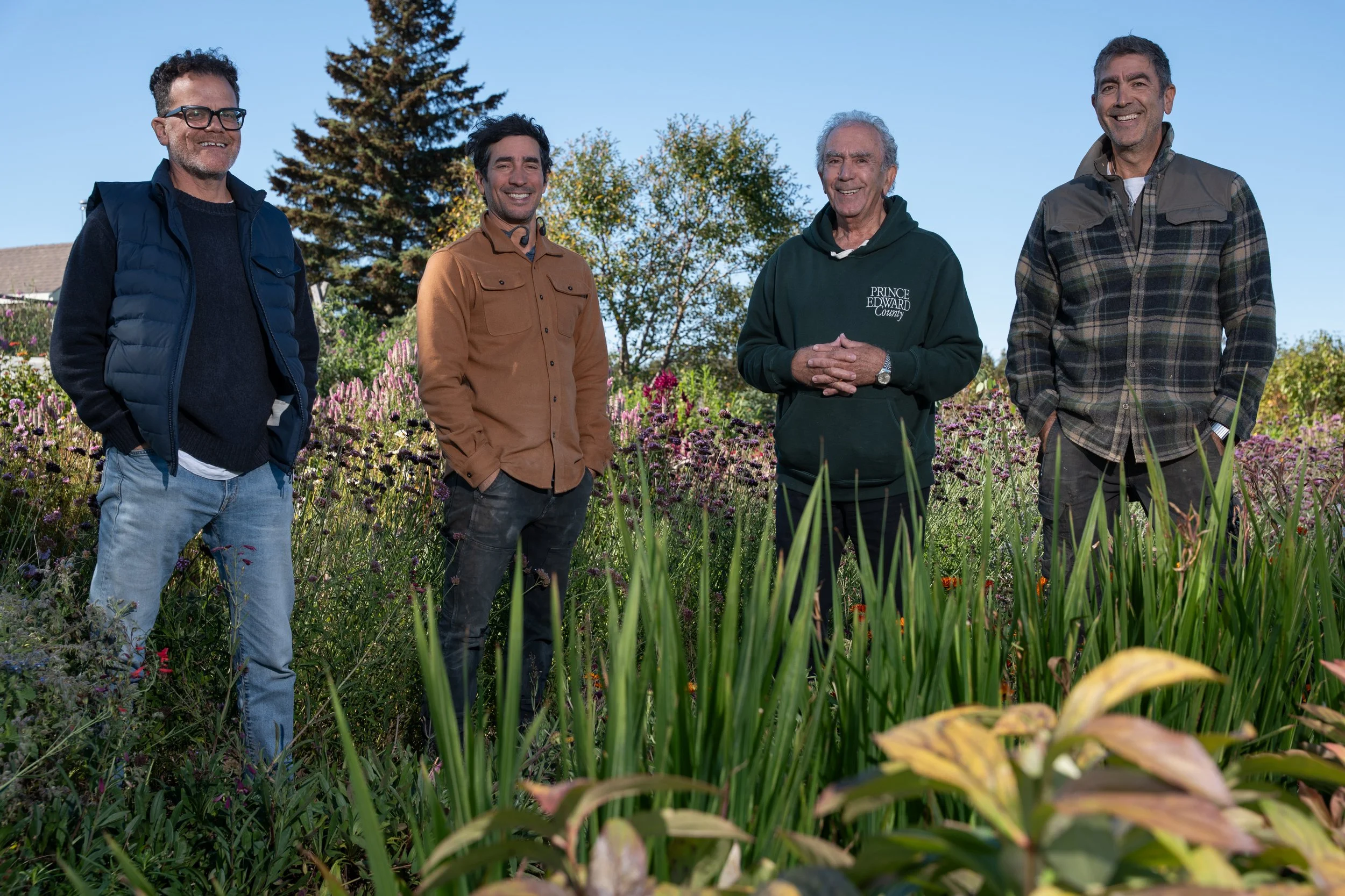 Family real estate business owners photographed in Prince Edward County, Ontario for Globe Content Studio feature.
