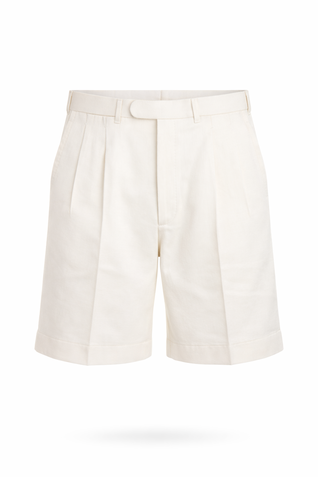 Ghost mannequin product photography of tailored shorts