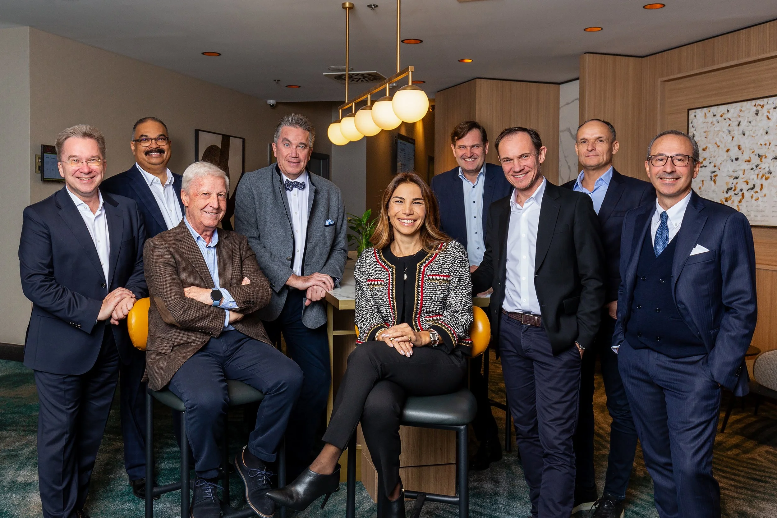 Corporate board photography for an international company
