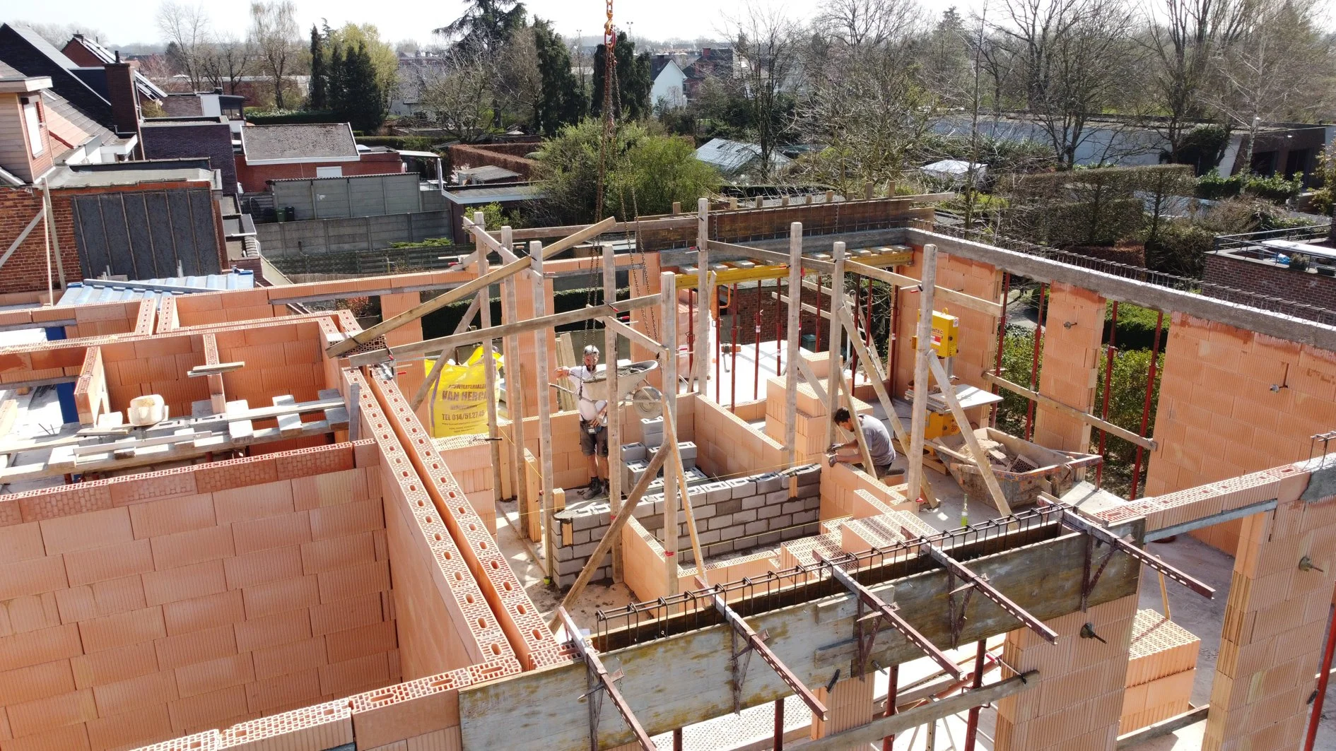 Aerial from construction