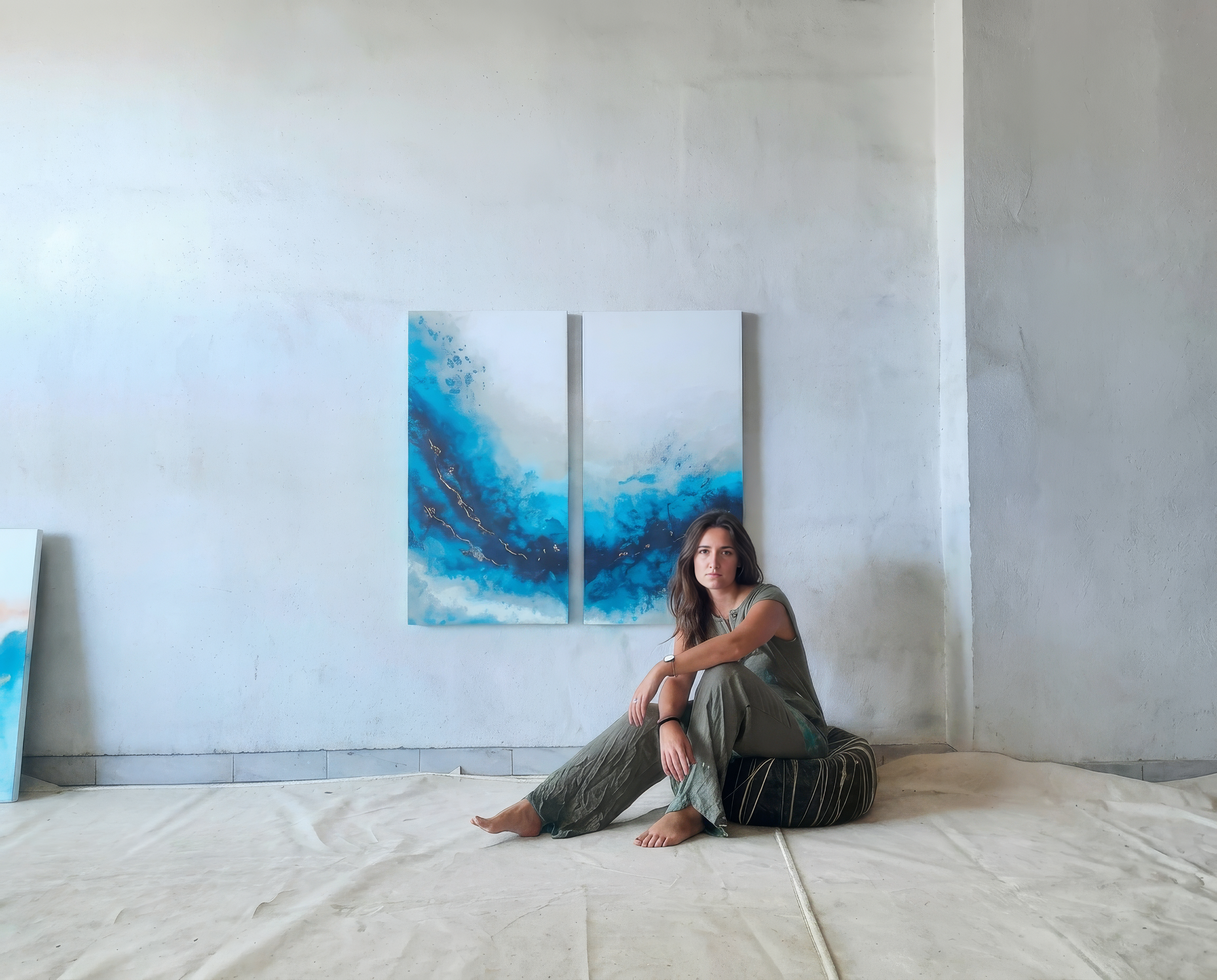 Elisa de la Torre in her studio