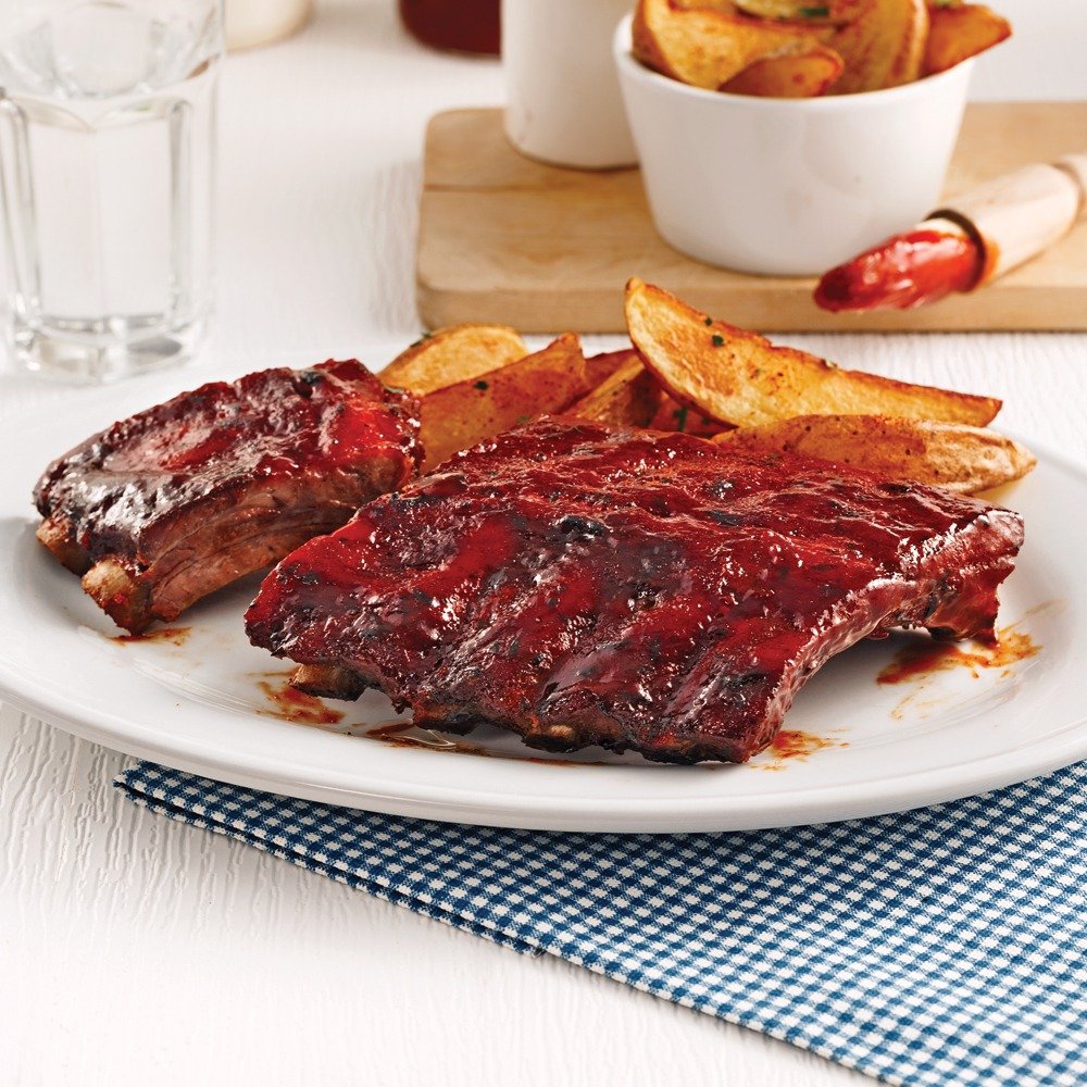 Maple-Berbere Glazed Ribs