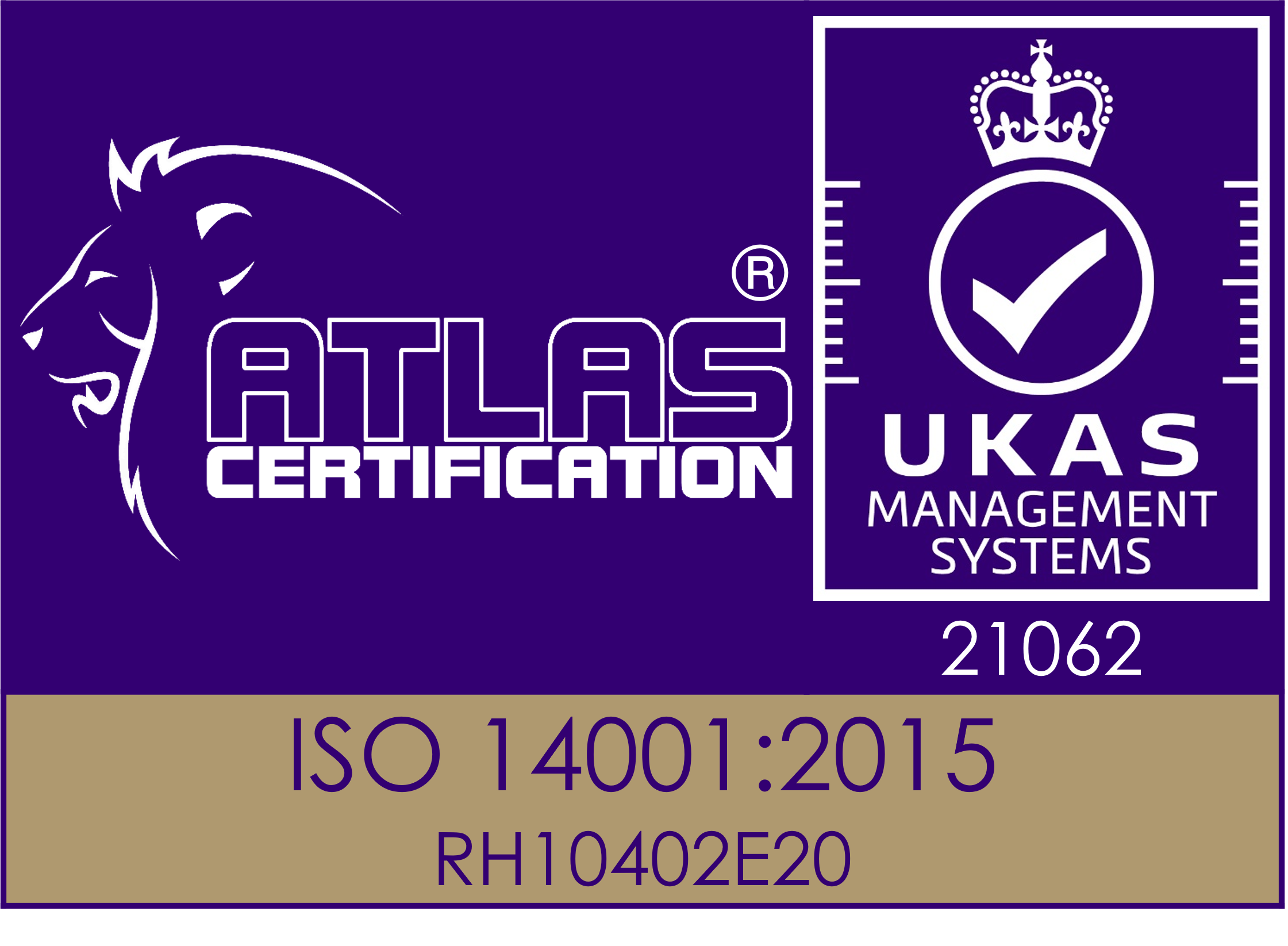 ISO 14001 Certified - Atlas Certification UKAS