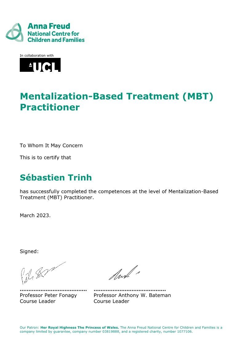 Supervisions en approche basée sur la mentalisation (MBT-TBM)