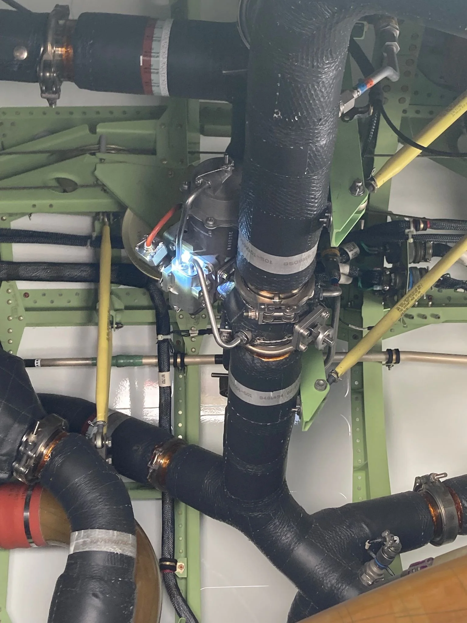 Aircraft avionics and systems interior