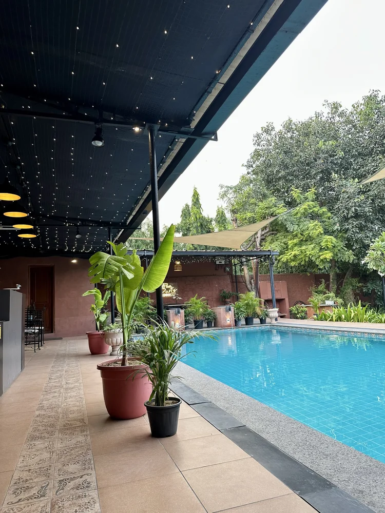 Covered pool deck