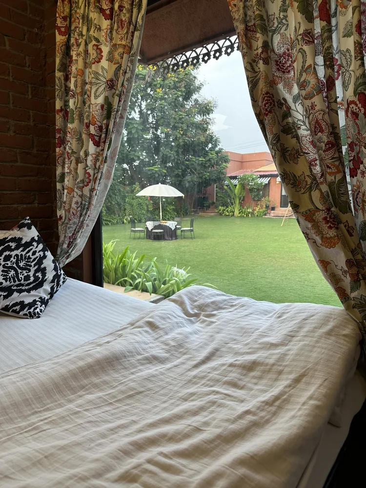Suite looking onto the garden