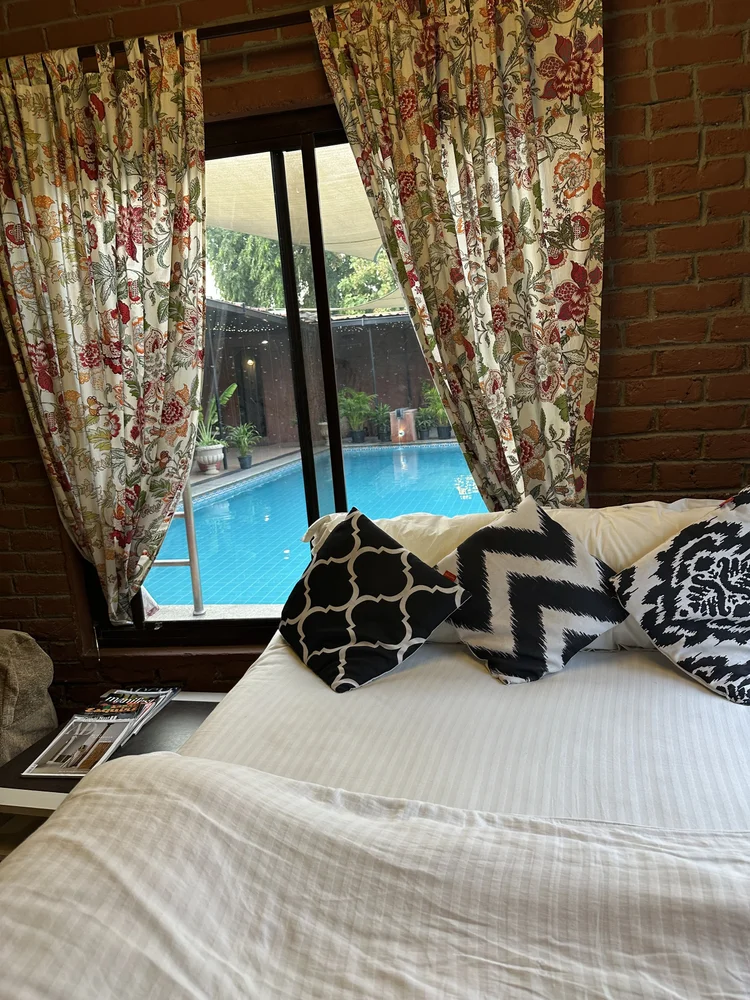 Suite looking onto the pool