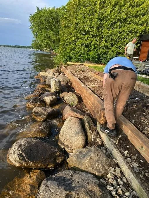 Shoreline repair process