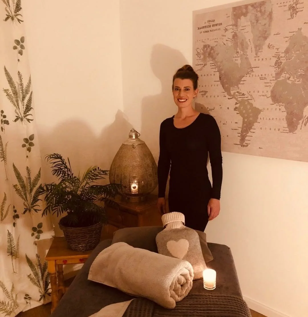 Tina Moncrieff in her massage treatment room