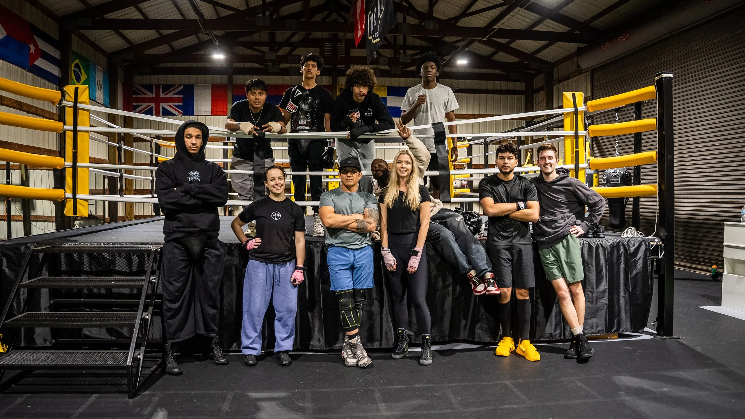 Group boxing class