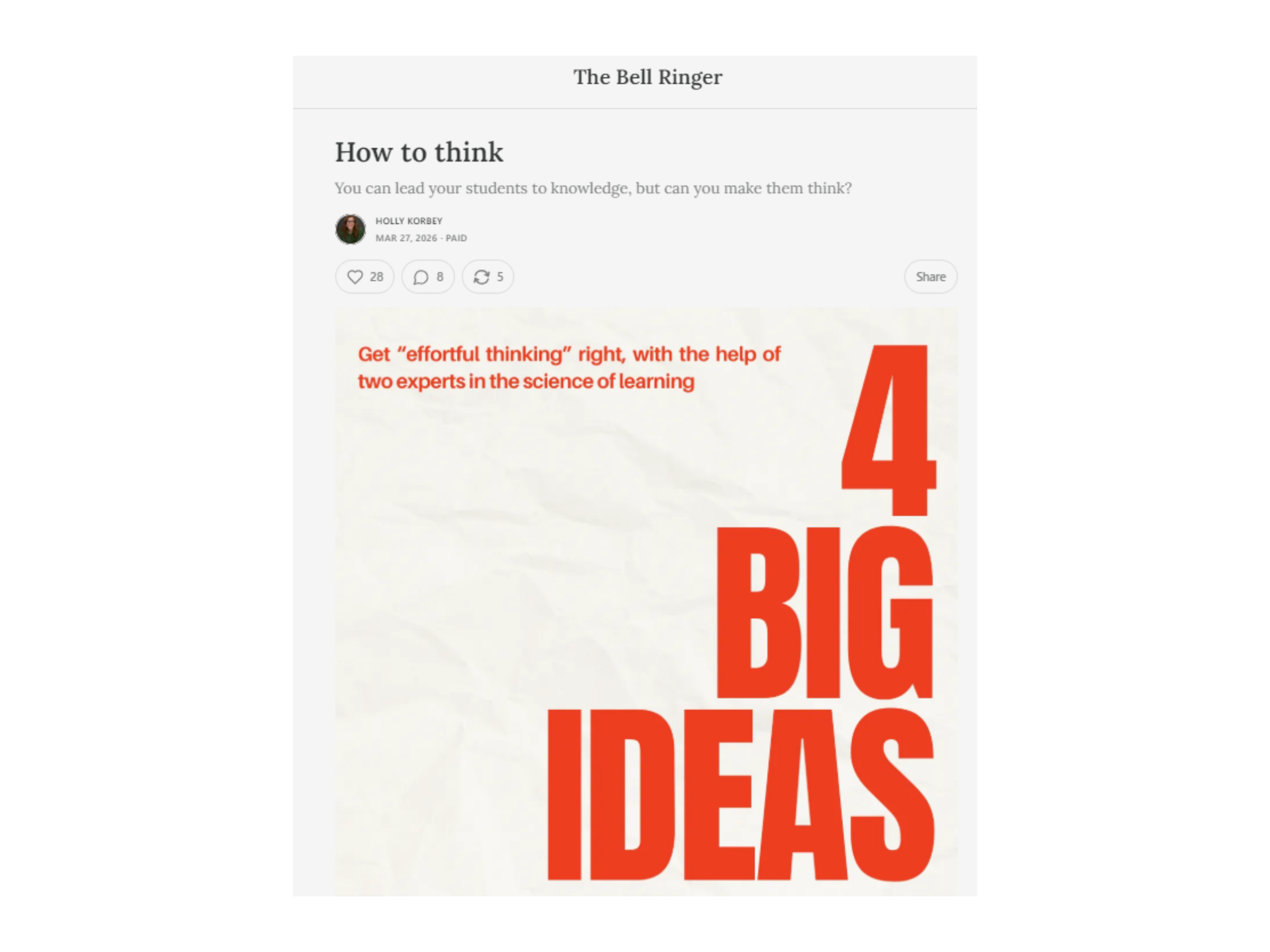 How to Think
