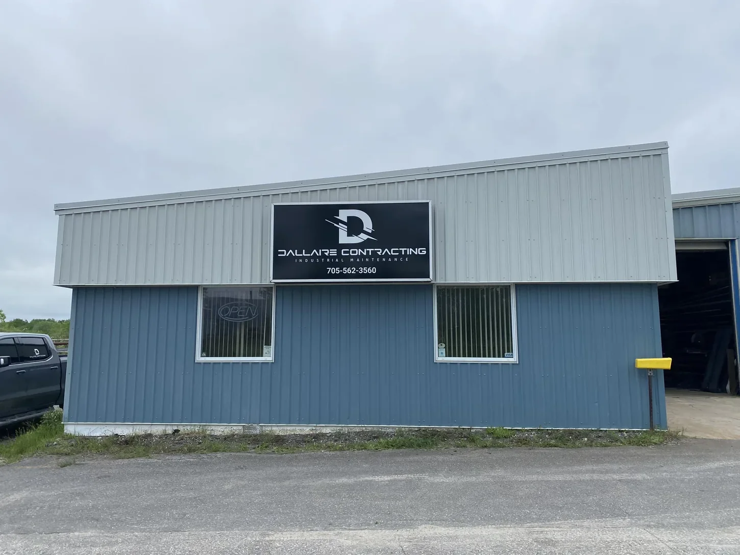 Dallaire Contracting fabrication shop in Manitouwadge