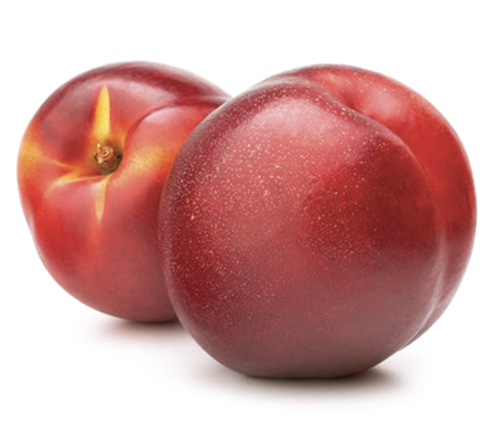 A solitary nectarine