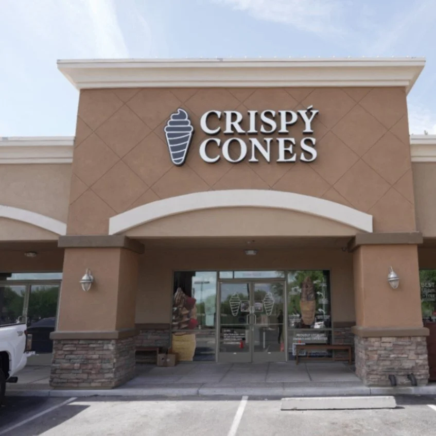Crispy Cones storefront on Union Hills Drive in Glendale, Arizona