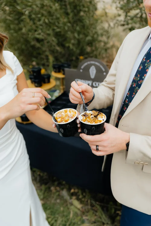 Crispy Cones half pints at a catered event