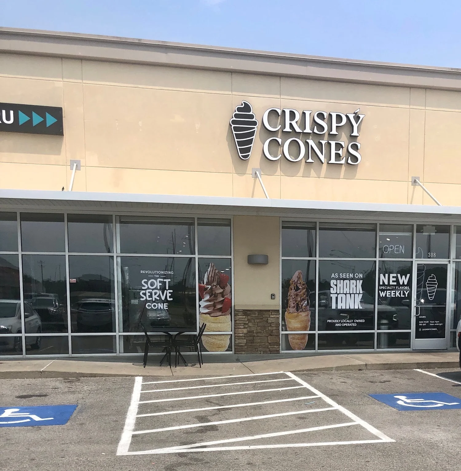 Crispy Cones storefront on Beebe Capps Expressway in Searcy, Arkansas