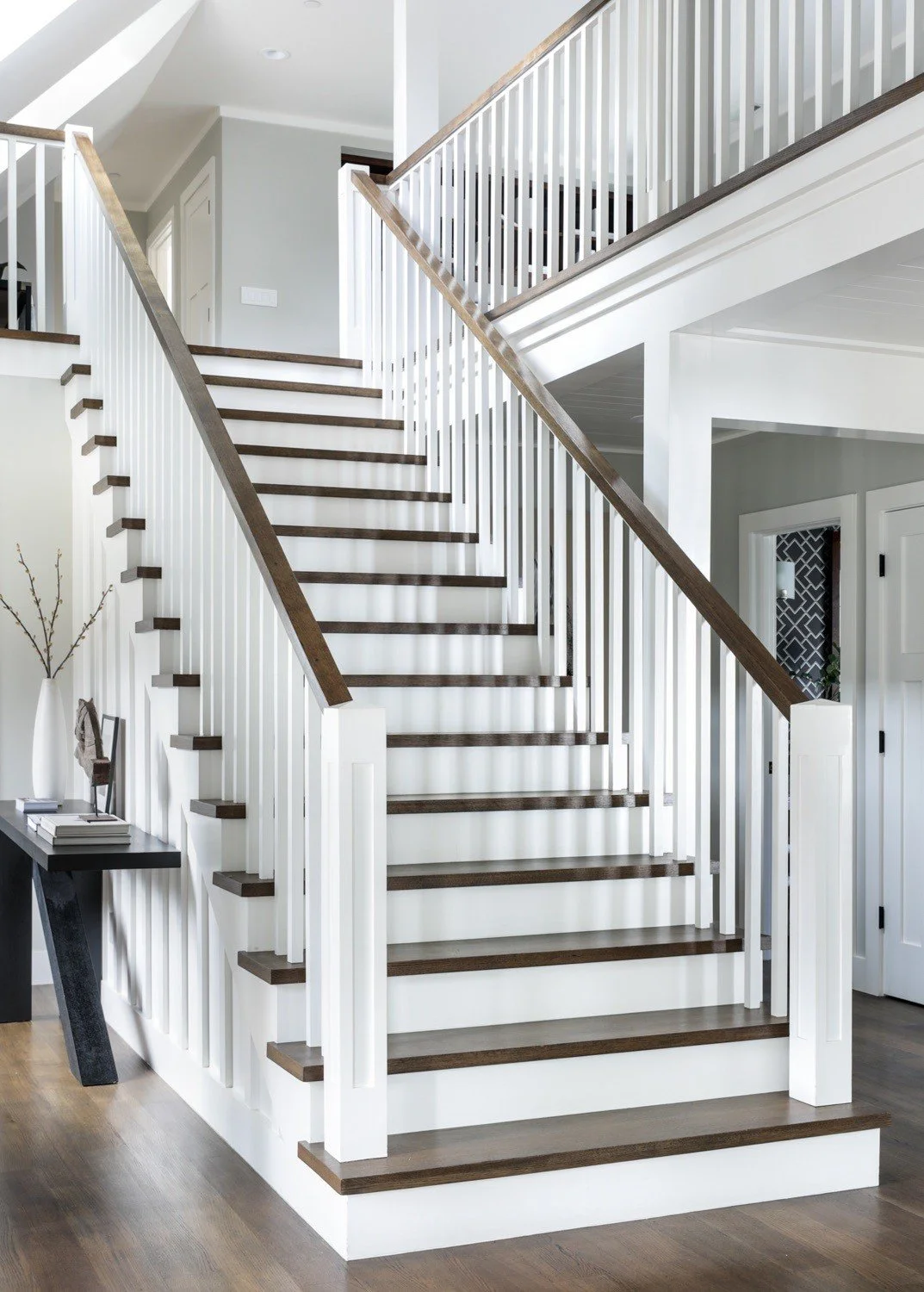 Staircase, balustrade, and architectural trim