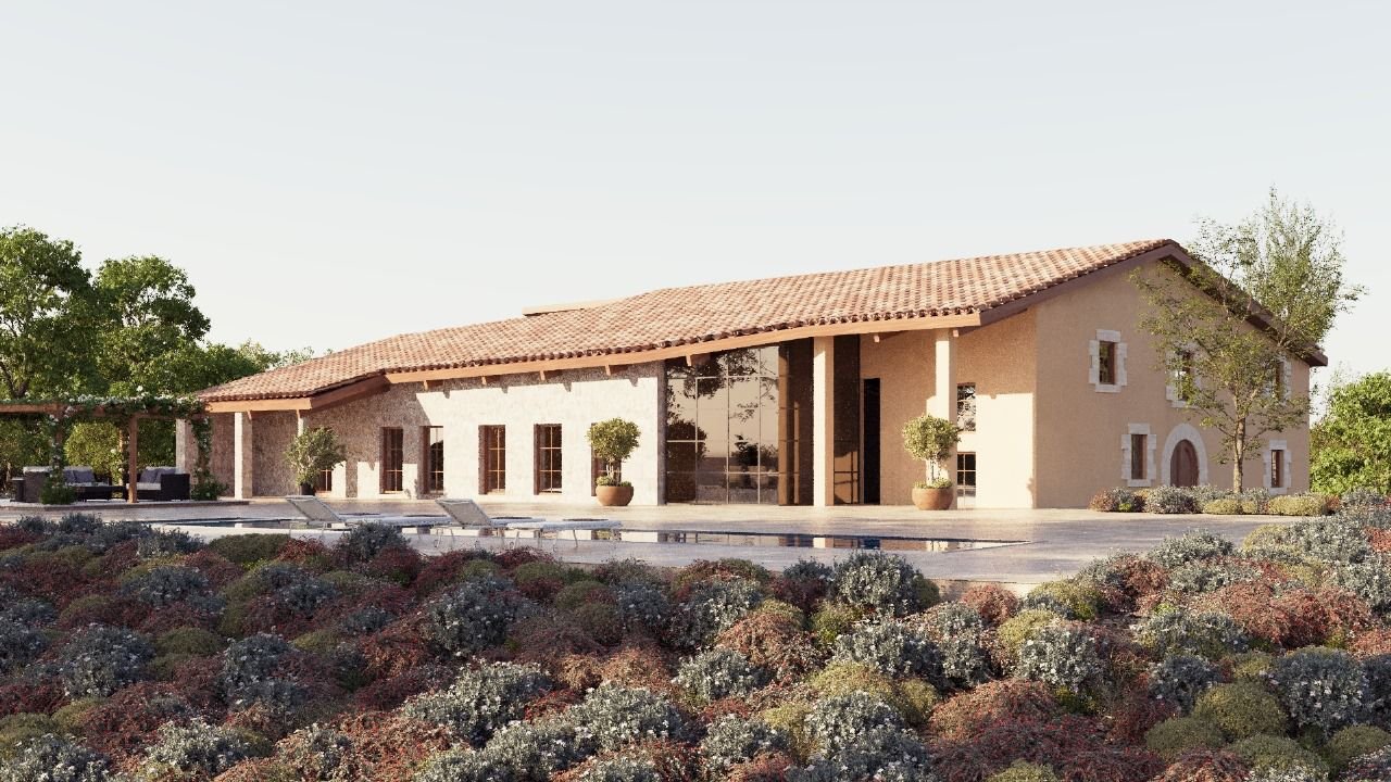 Can Cassà Facade Render
