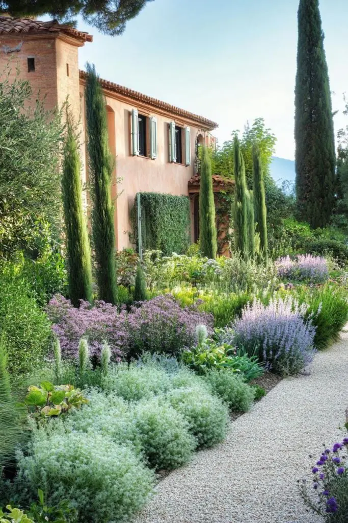 Topiaries and Lavender Garden