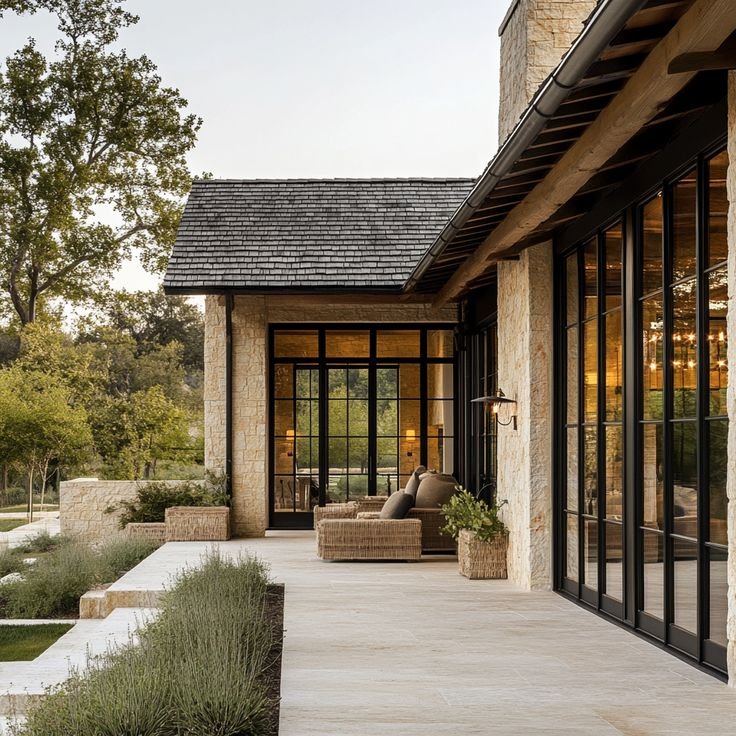 Refined Interior with Stone Details