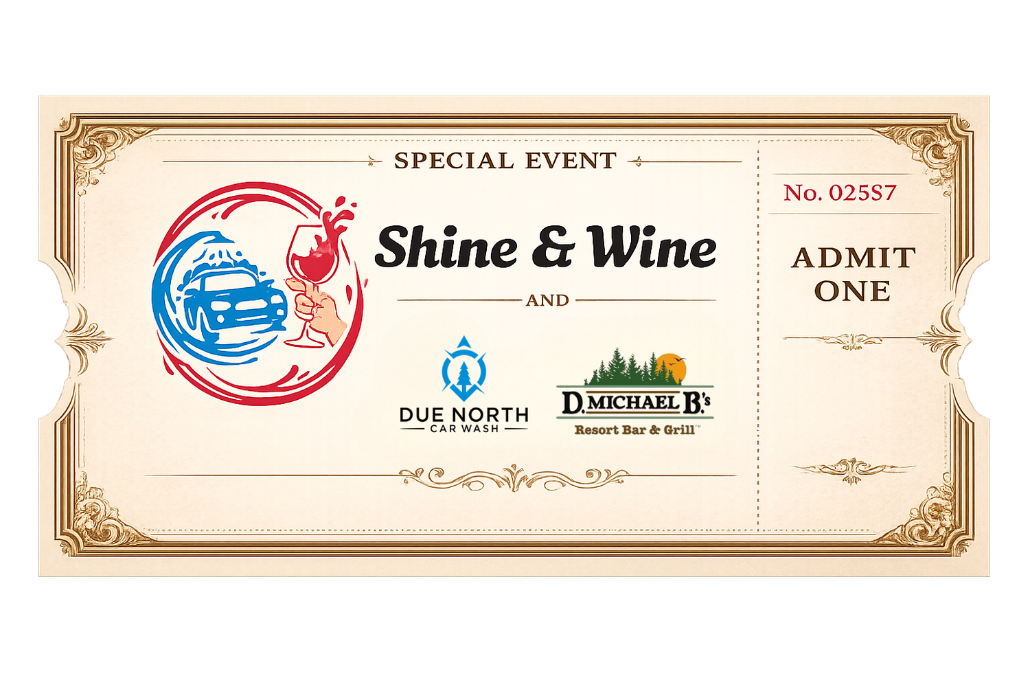 Shine and Wine Ticket Offer