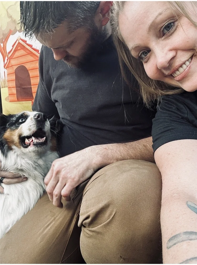 Jeremy and Amber Lynn with Gabo at Tampa Bay Canine Retreat