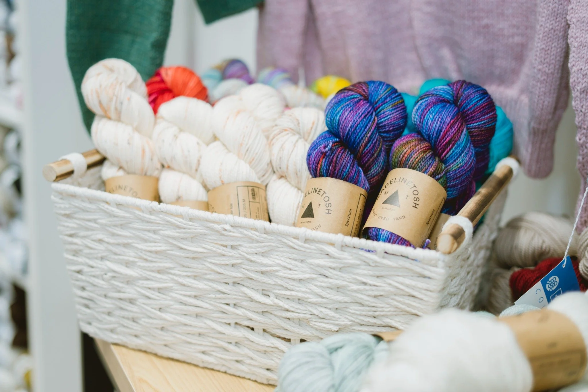 Yarn and beginner-friendly project supplies available from AriYARN Shop and Studio