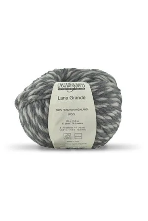 Dark gray chunky yarn ball from Cascade Yarns, a cozy option for quick-knit accessories.