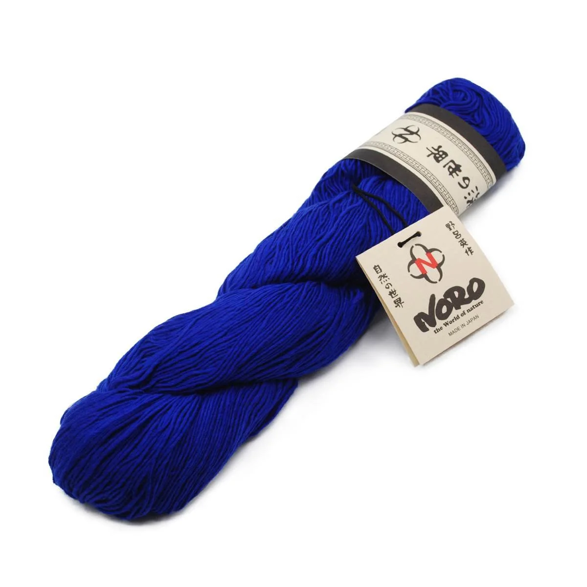 Noro Sonata deep blue yarn skein with refined texture for lightweight garments