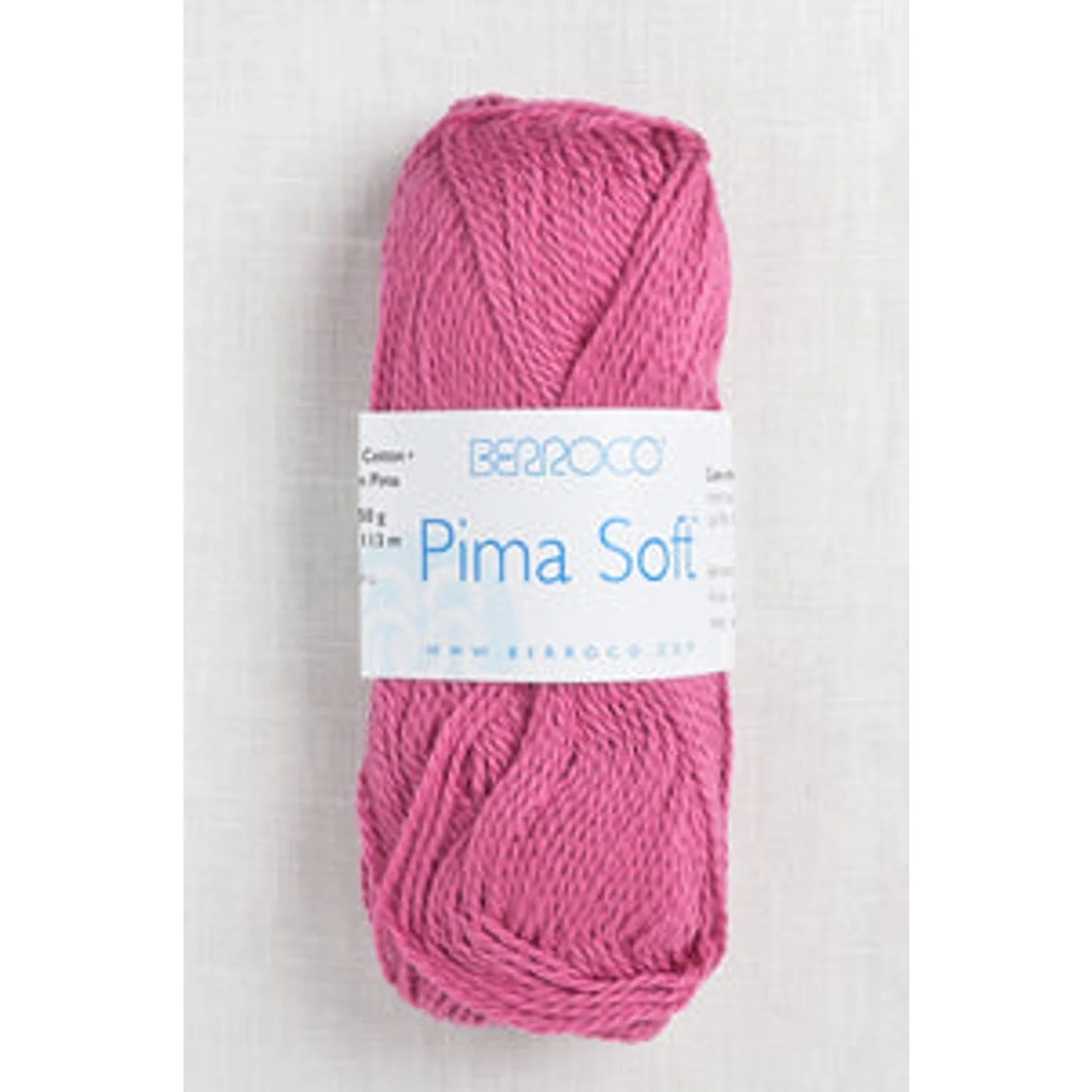 Berroco Pima Soft yarn in bright pink
