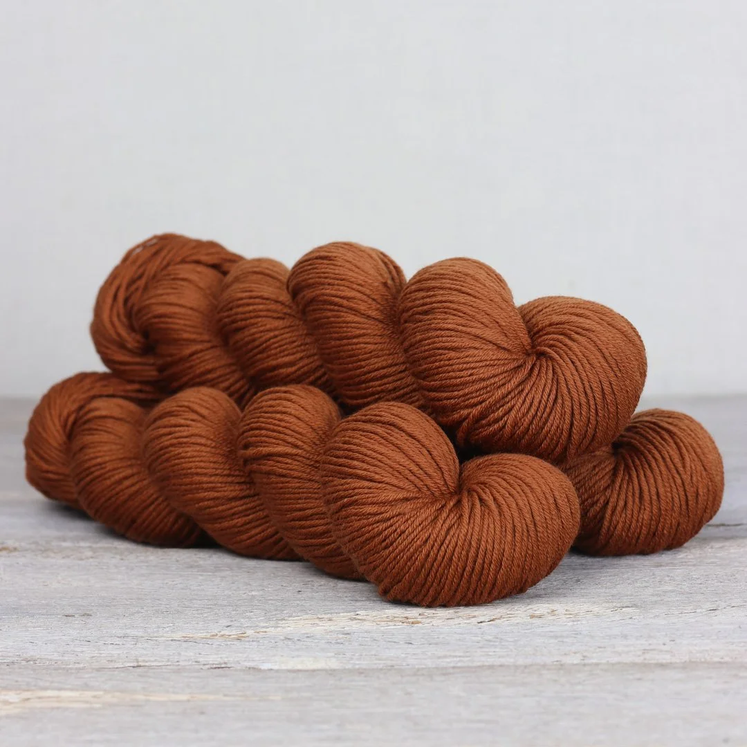 The Fibre Co. Herb & Hue brown skein for knitting and crochet, AriYARN Park Ridge