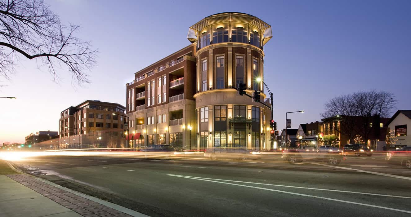 Uptown Park Ridge downtown shopping district
