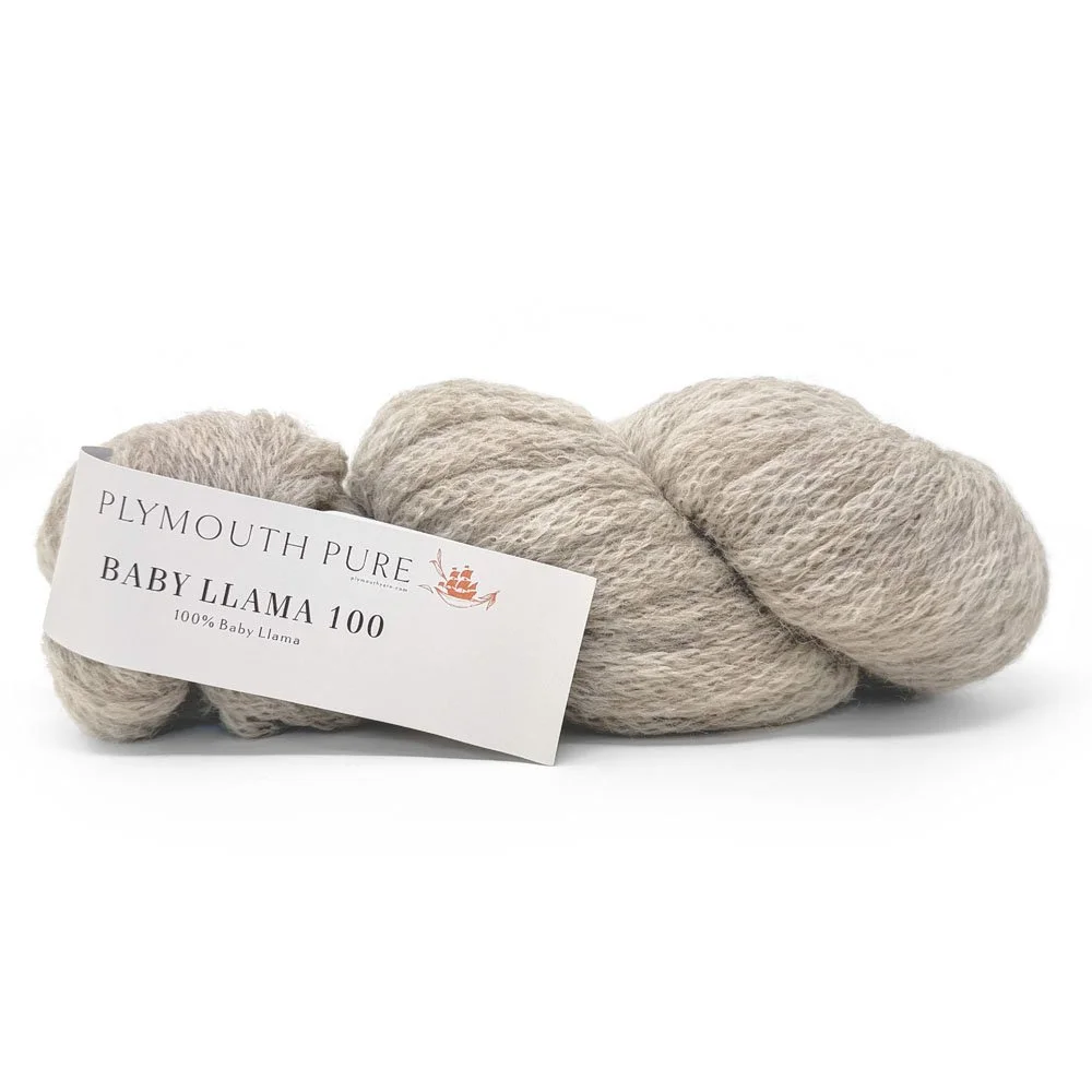 Plymouth Pure Baby Llama chunky natural yarn hank