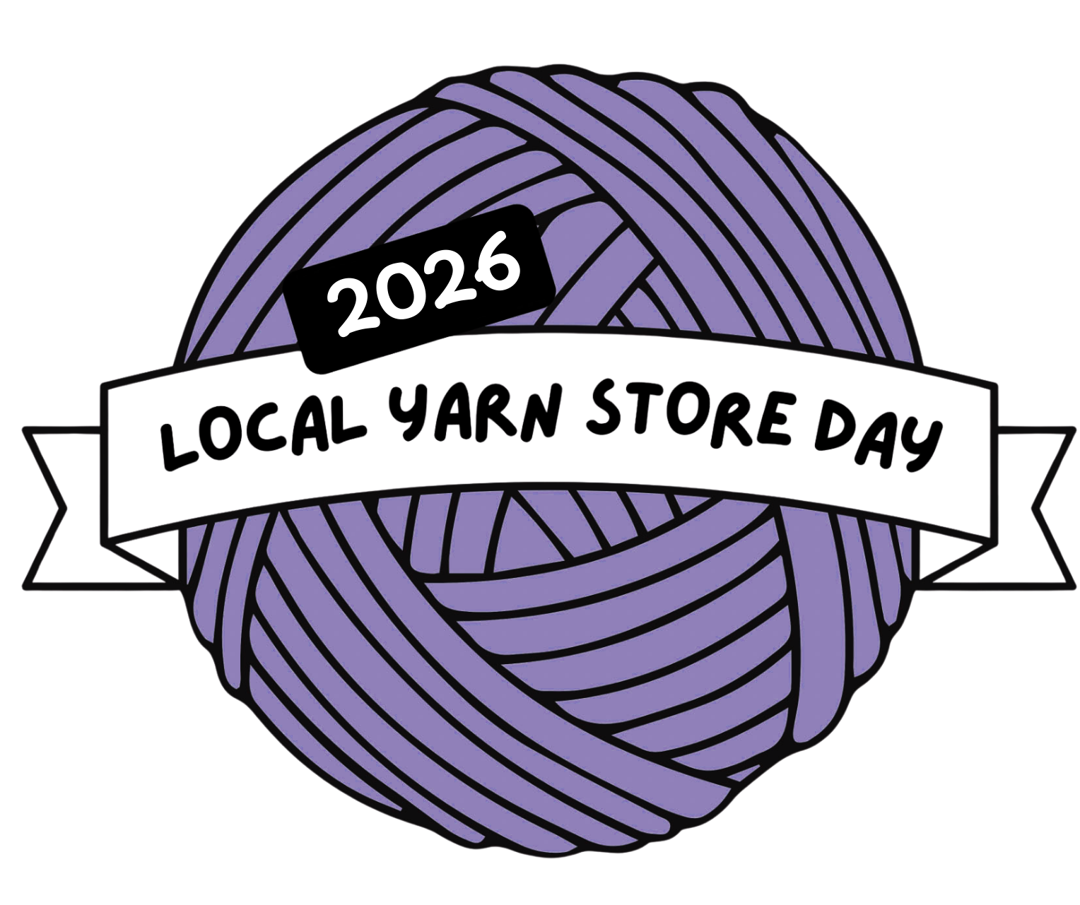 Local Yarn Store Day 2026 official pin at AriYARN Shop and Studio