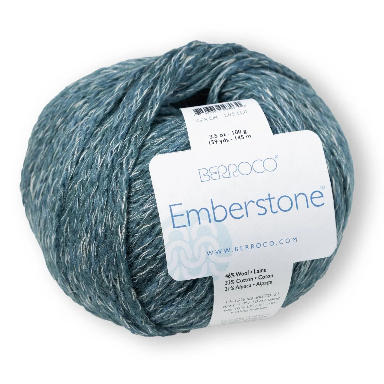 Berroco Emberstone bulky yarn blue multicolor ball