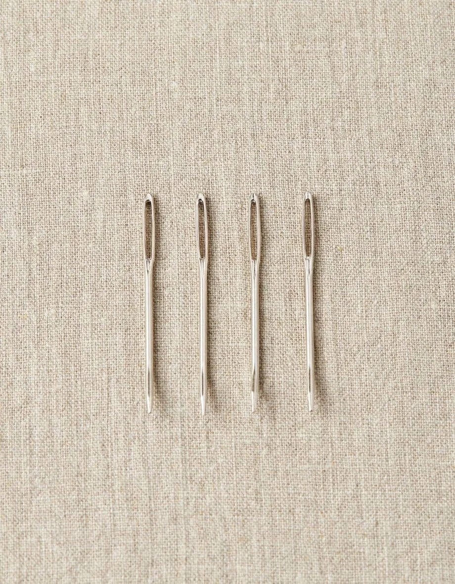 Set of four tapestry needles for weaving in ends and finishing knitting projects