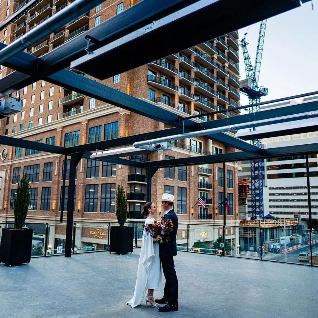 Couple on the Twins Rooftop