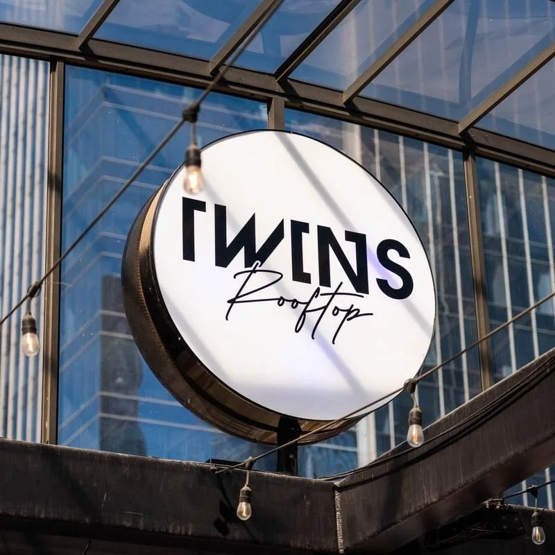Twins Rooftop sign