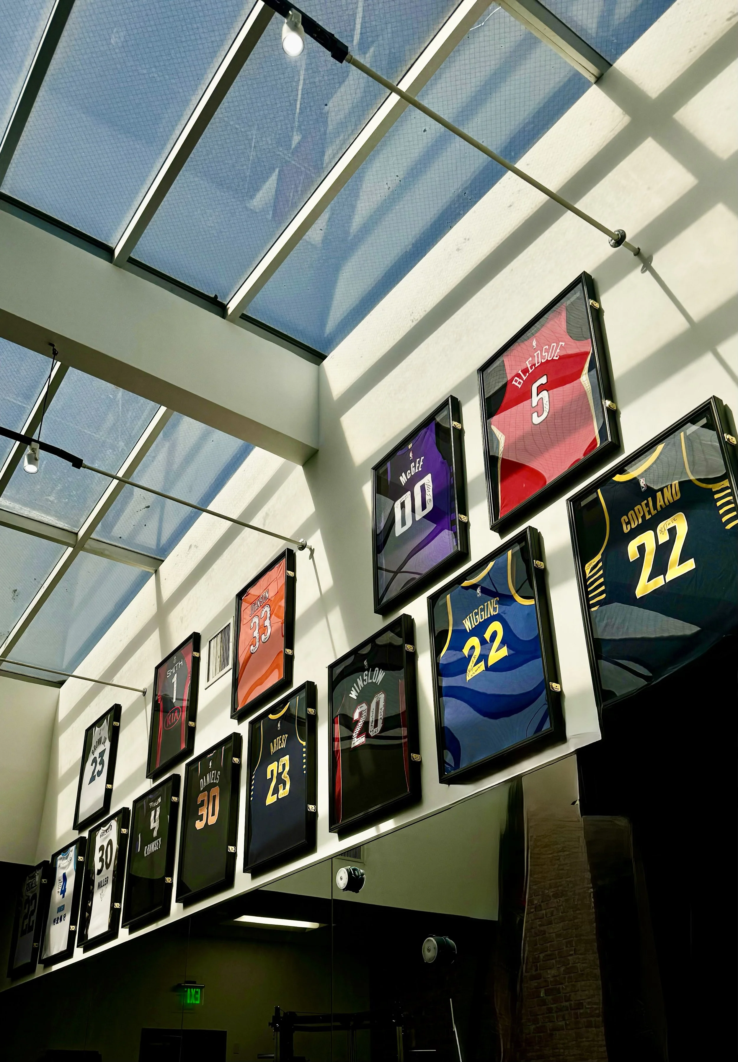Inside Elite Performance Clinic — jerseys wall