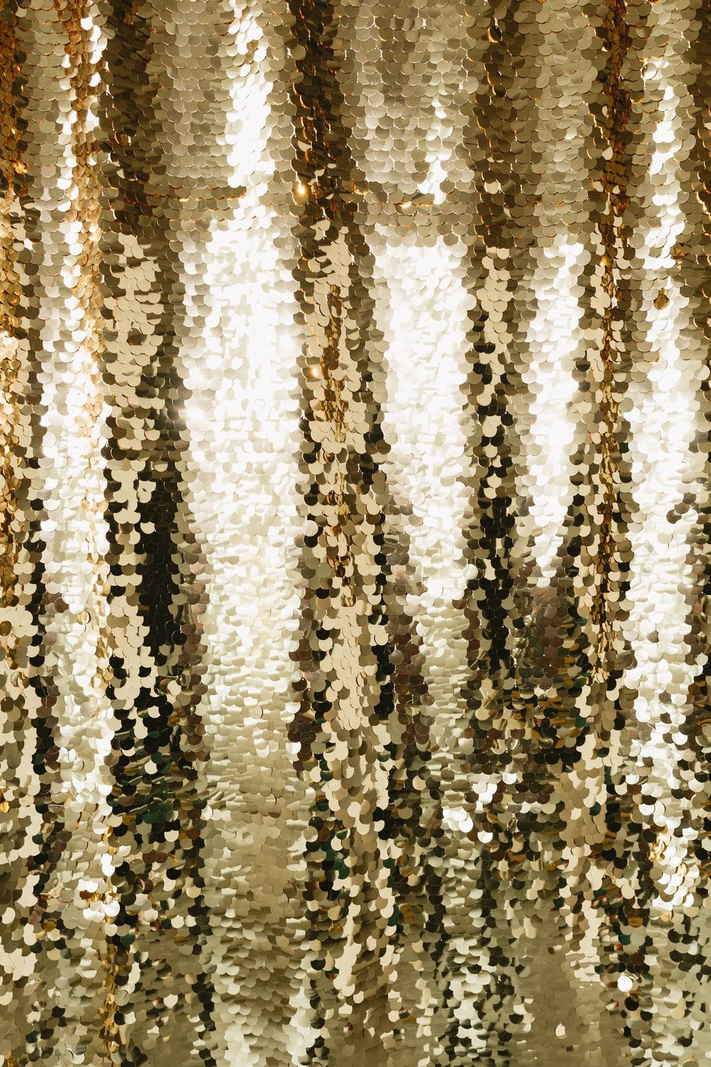 Gold sequin photo booth backdrop