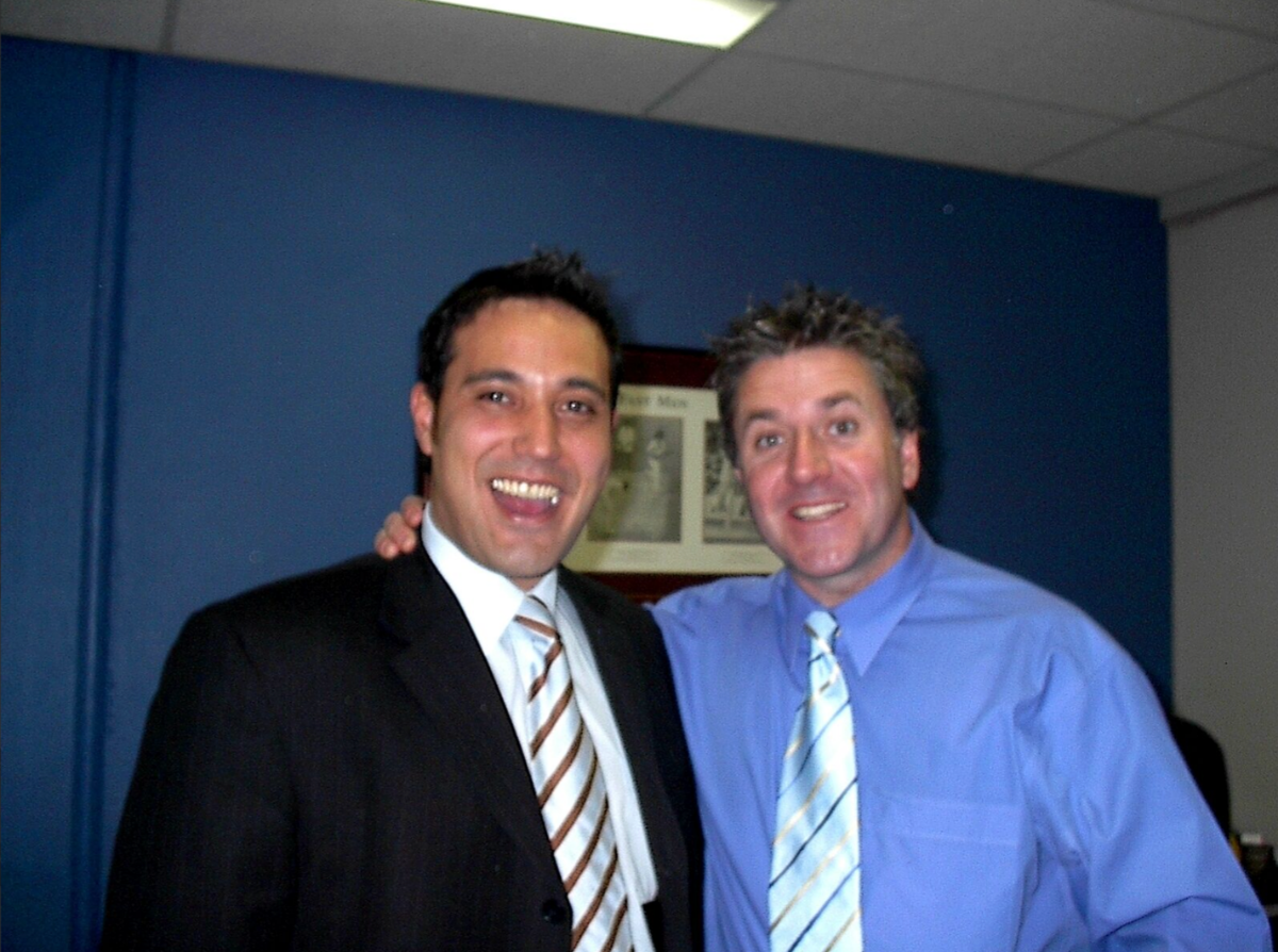 Adrian Amore and Rob Dell in the early days of IComm.