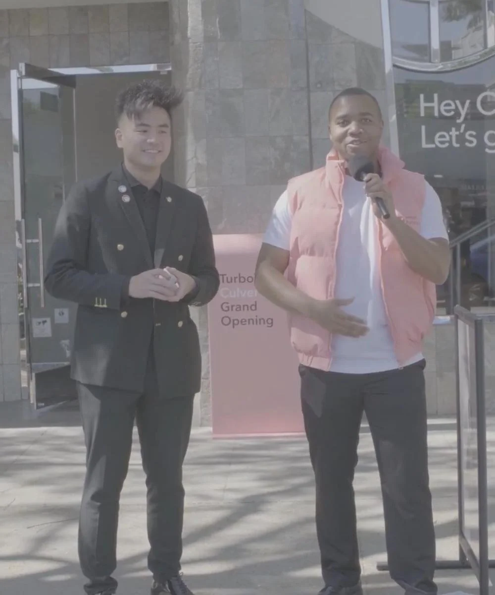 CJ Johnson hosting the Intuit TurboTax Culver City grand opening