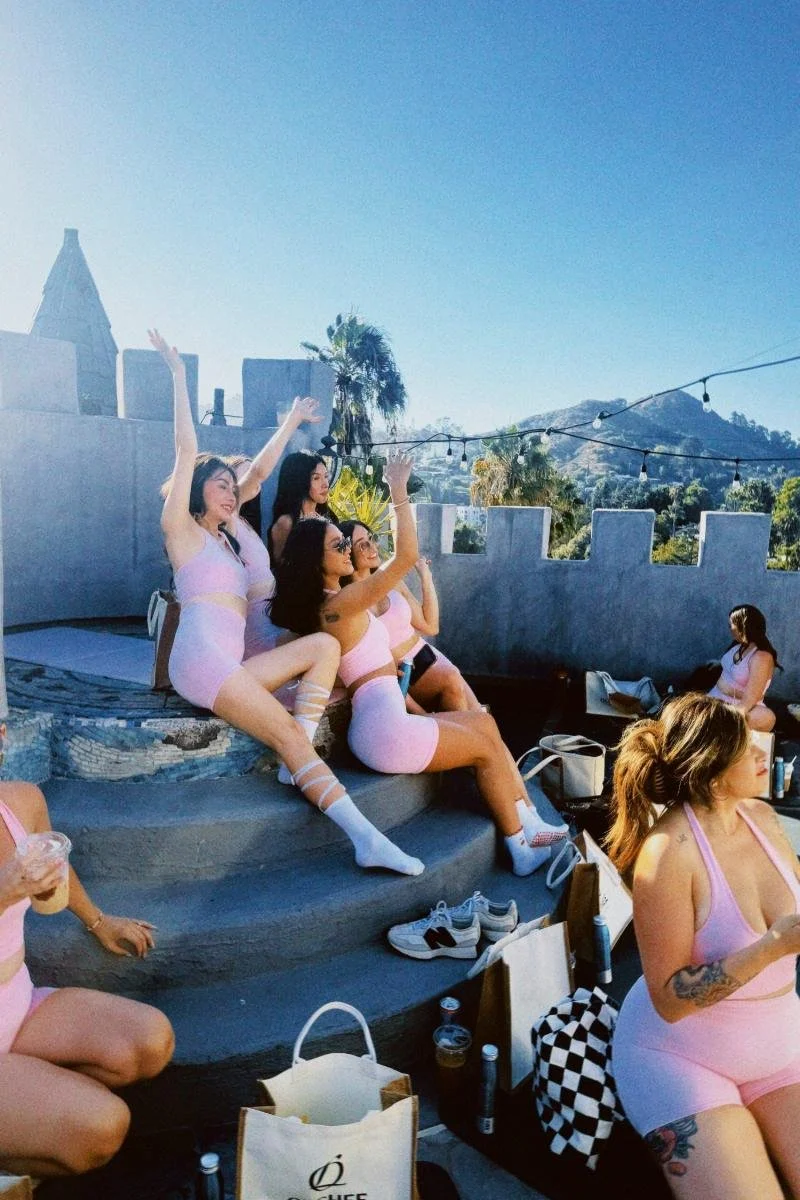A rooftop brand activation in the Hollywood hills