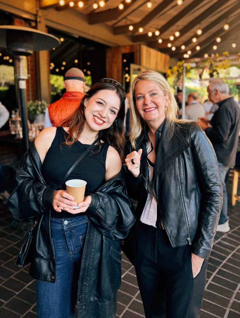 Two of the team at an industry event in Los Angeles.