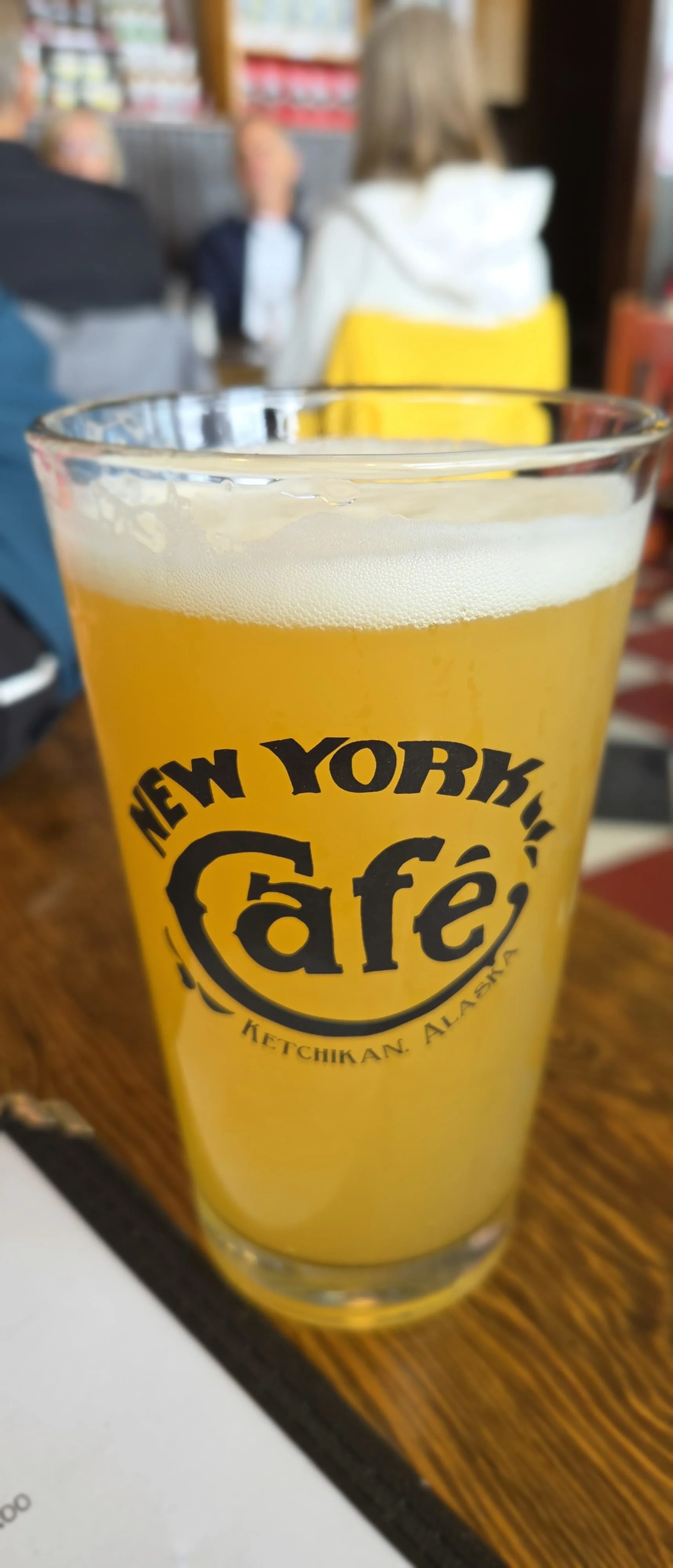 An Alaskan beer at New York Cafe in Ketchikan.